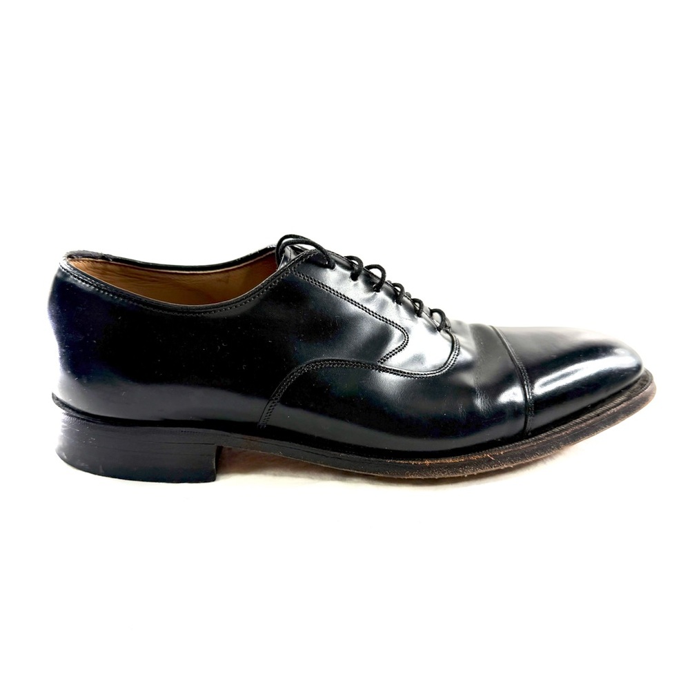 Florsheim Castellano Bike Men Size 9.5 Black Leather Oxford Shoe 14139